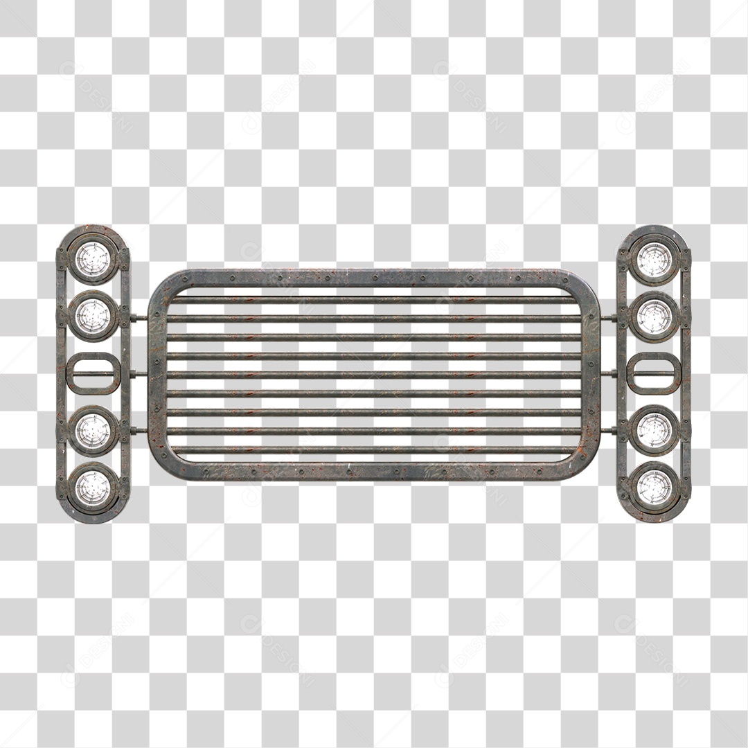 Painel de Metal com Led PNG Transparente