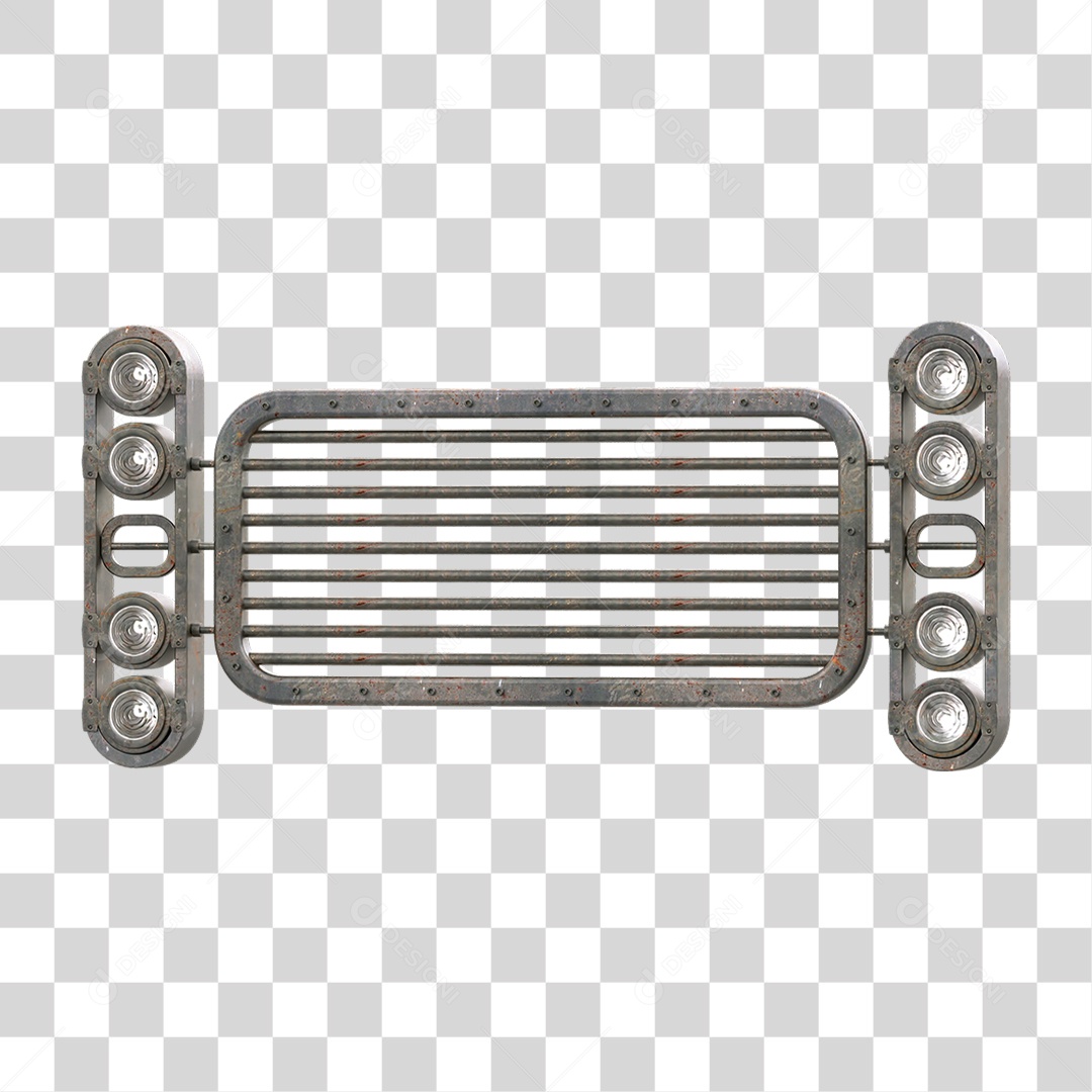 Painel de Metal com Led PNG Transparente