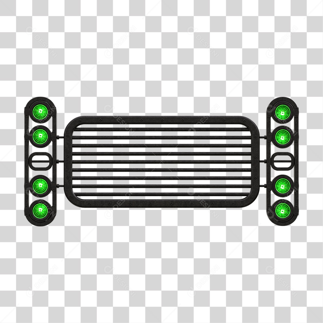 Painel de Metal com Led PNG Transparente