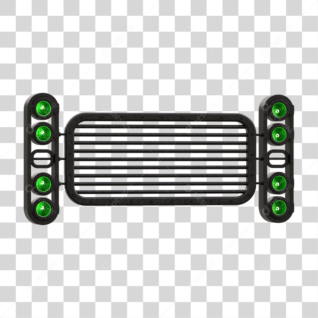 Painel de Metal com Led PNG Transparente