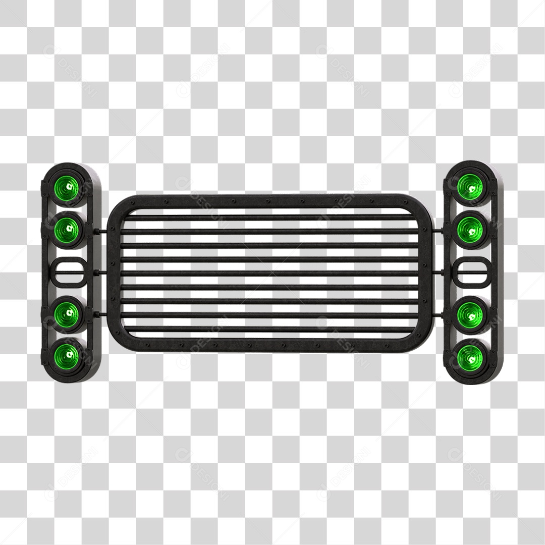 Painel de Metal com Led PNG Transparente