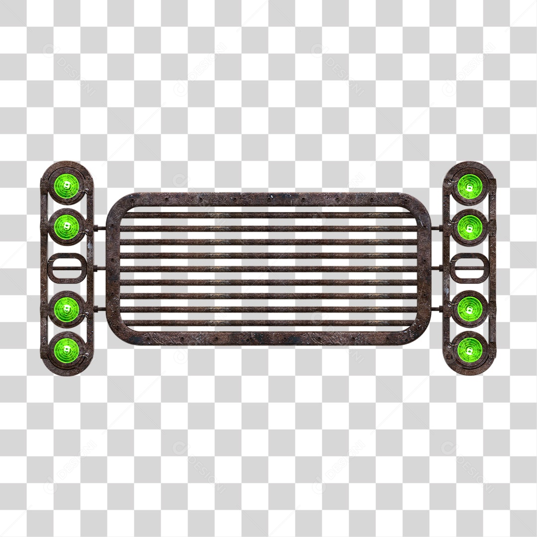 Painel de Metal com Led PNG Transparente