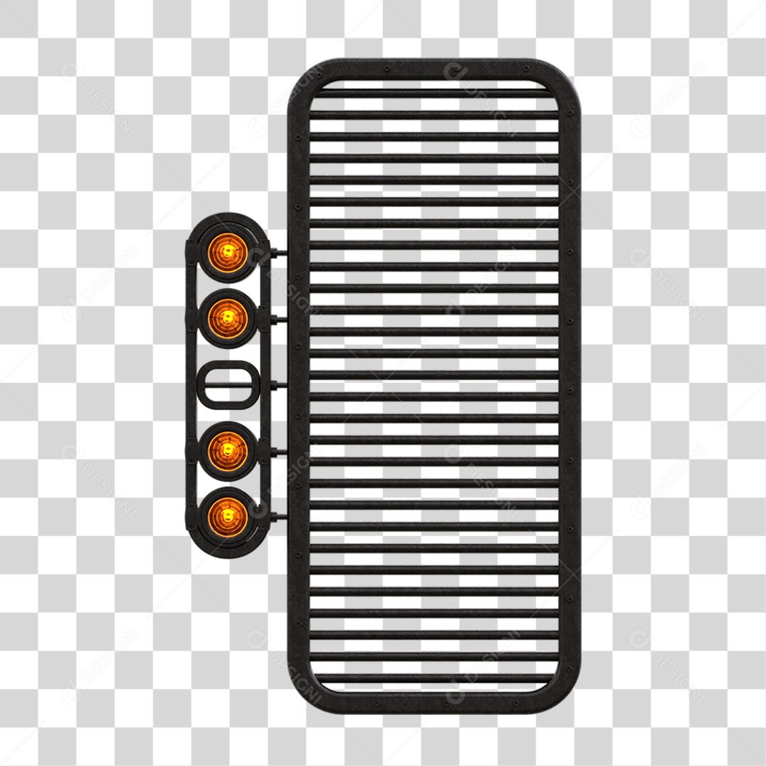 Painel de Metal com Led PNG Transparente