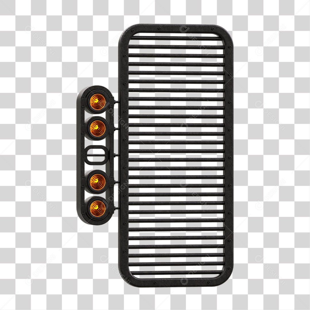 Painel de Metal com Led PNG Transparente