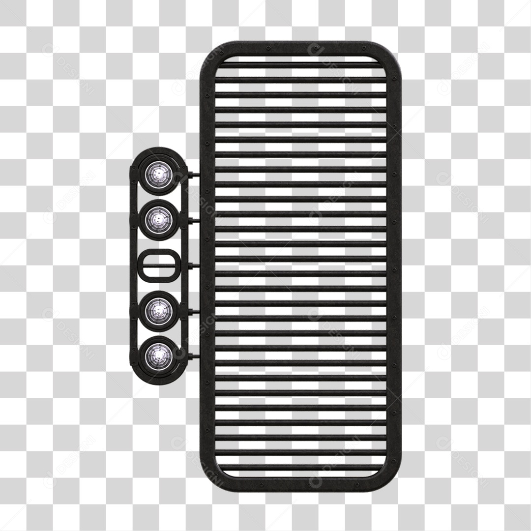 Painel de Metal com Led PNG Transparente