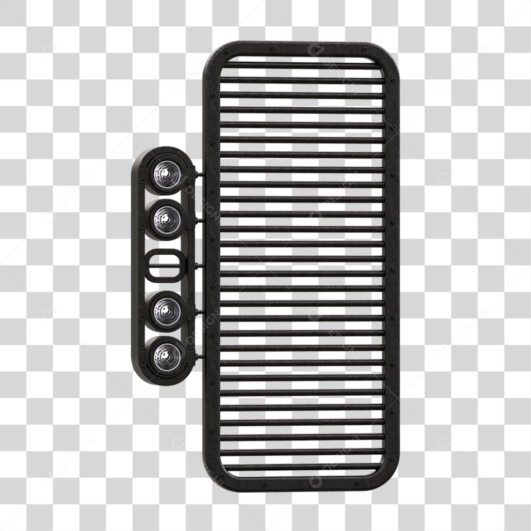 Painel de Metal com Led PNG Transparente