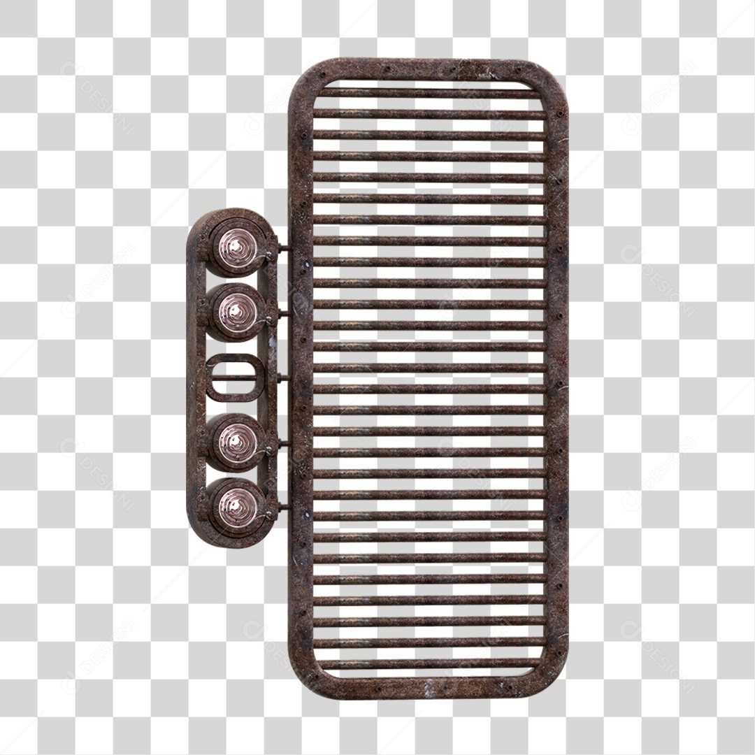 Painel de Metal com Led PNG Transparente