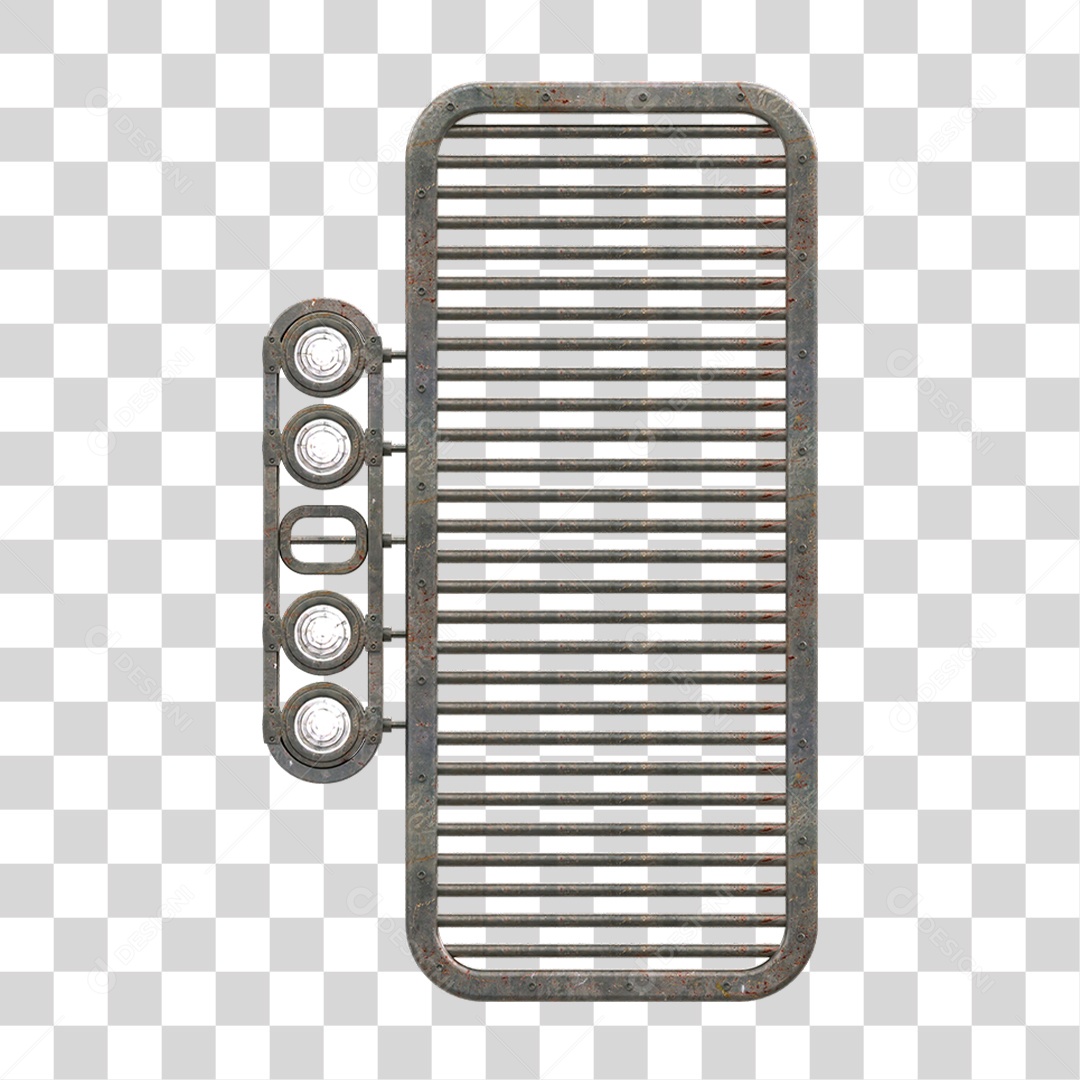 Painel de Metal com Led PNG Transparente