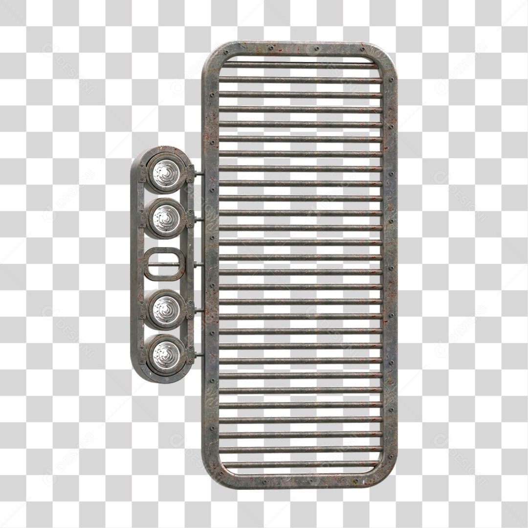 Painel de Metal com Led PNG Transparente