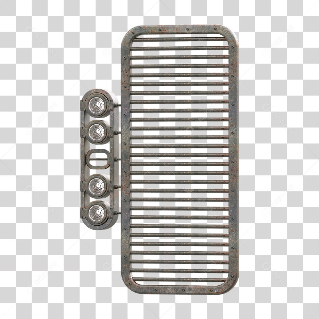 Painel de Metal com Led PNG Transparente