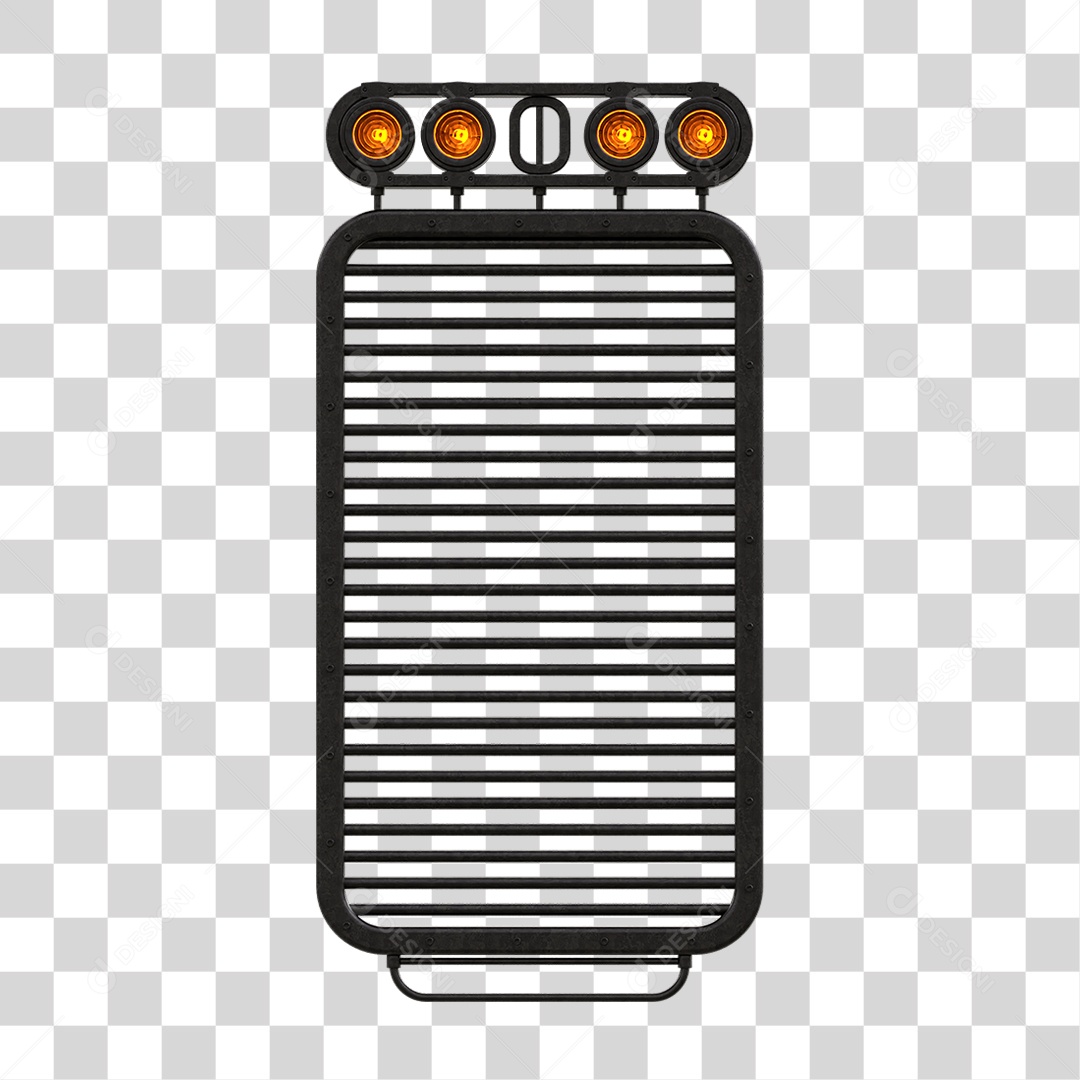 Painel de Metal com Led PNG Transparente