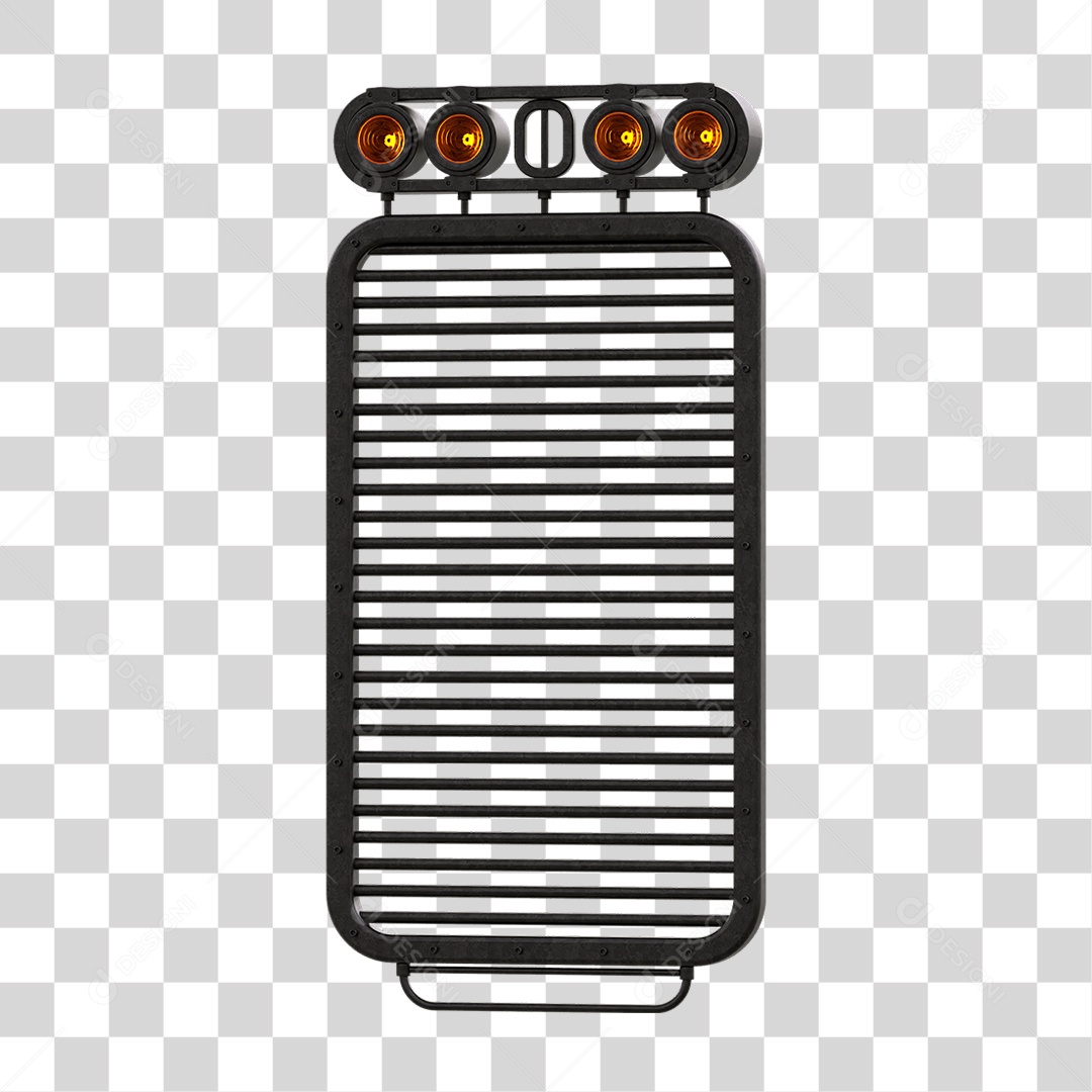 Painel de Metal com Led PNG Transparente