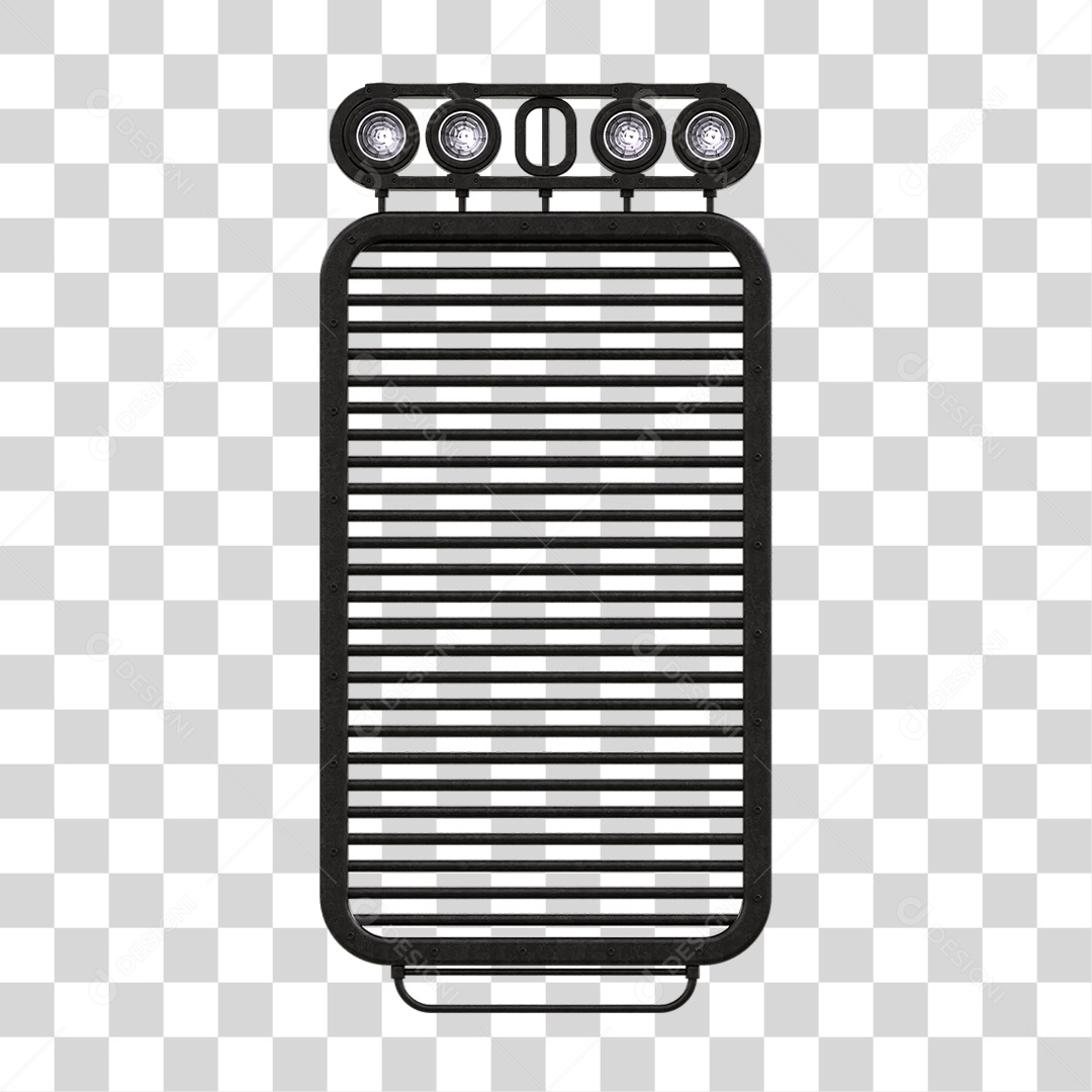 Painel de Metal com Led PNG Transparente