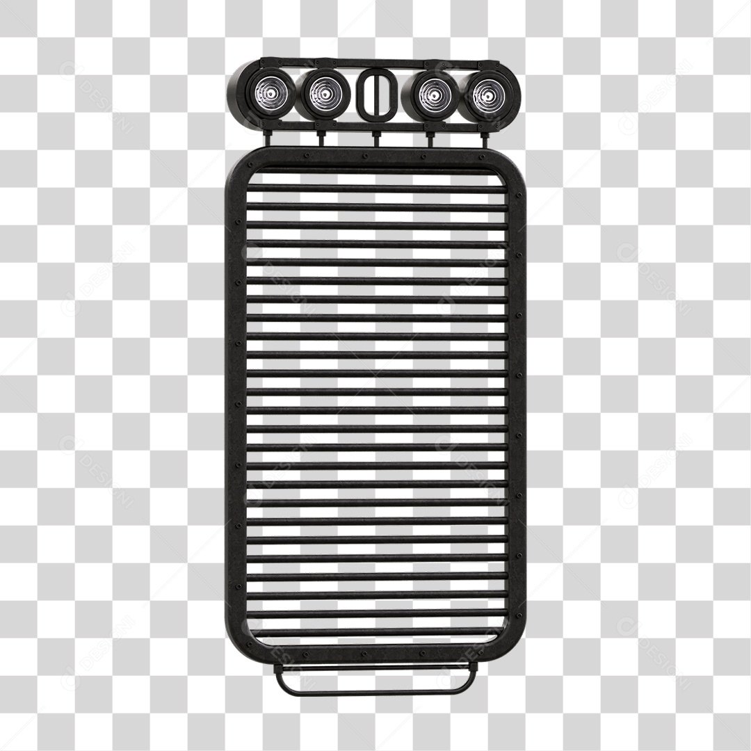 Painel de Metal com Led PNG Transparente