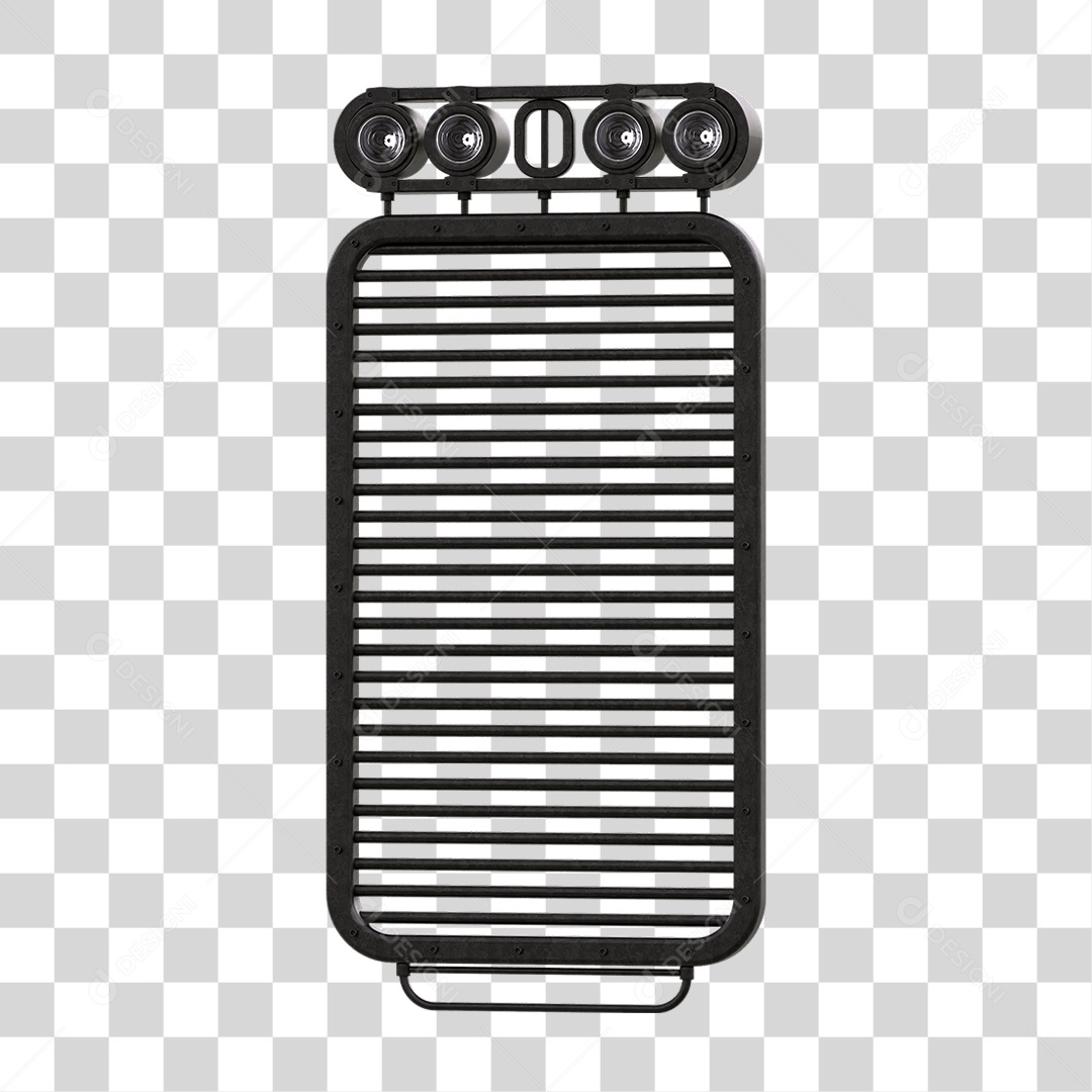 Painel de Metal com Led PNG Transparente