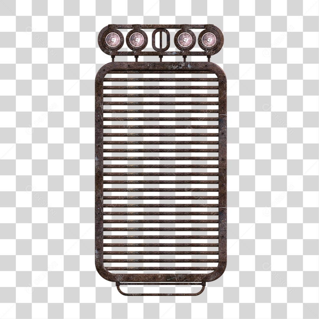 Painel de Metal com Led PNG Transparente