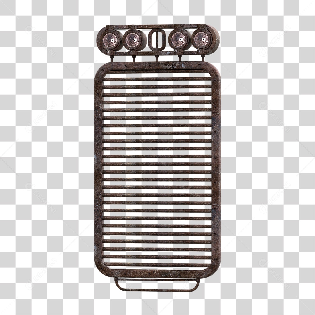 Painel de Metal com Led PNG Transparente