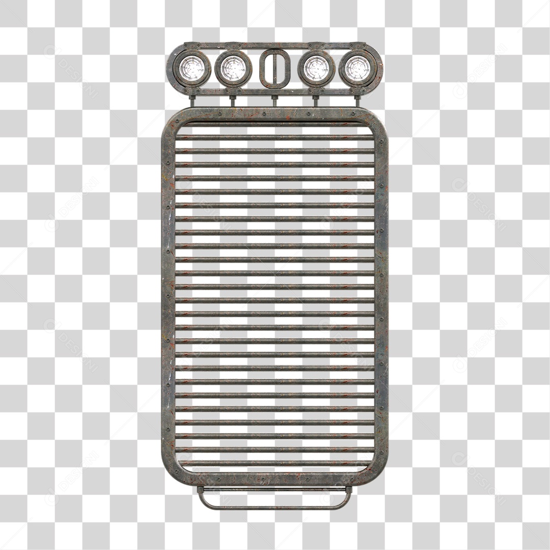 Painel de Metal com Led PNG Transparente