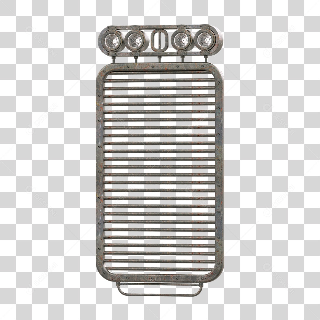 Painel de Metal com Led PNG Transparente