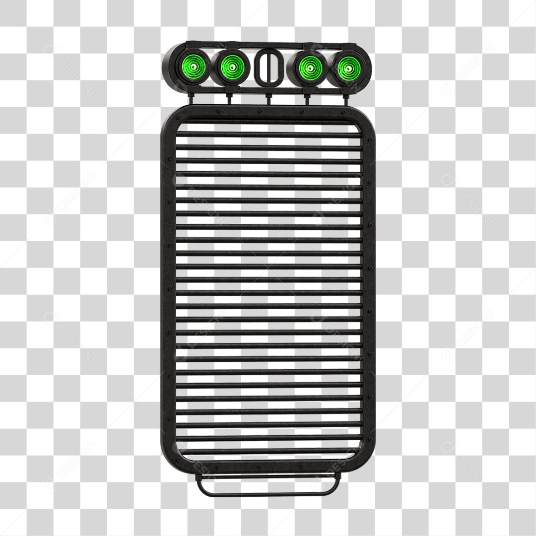 Painel de Metal com Led PNG Transparente