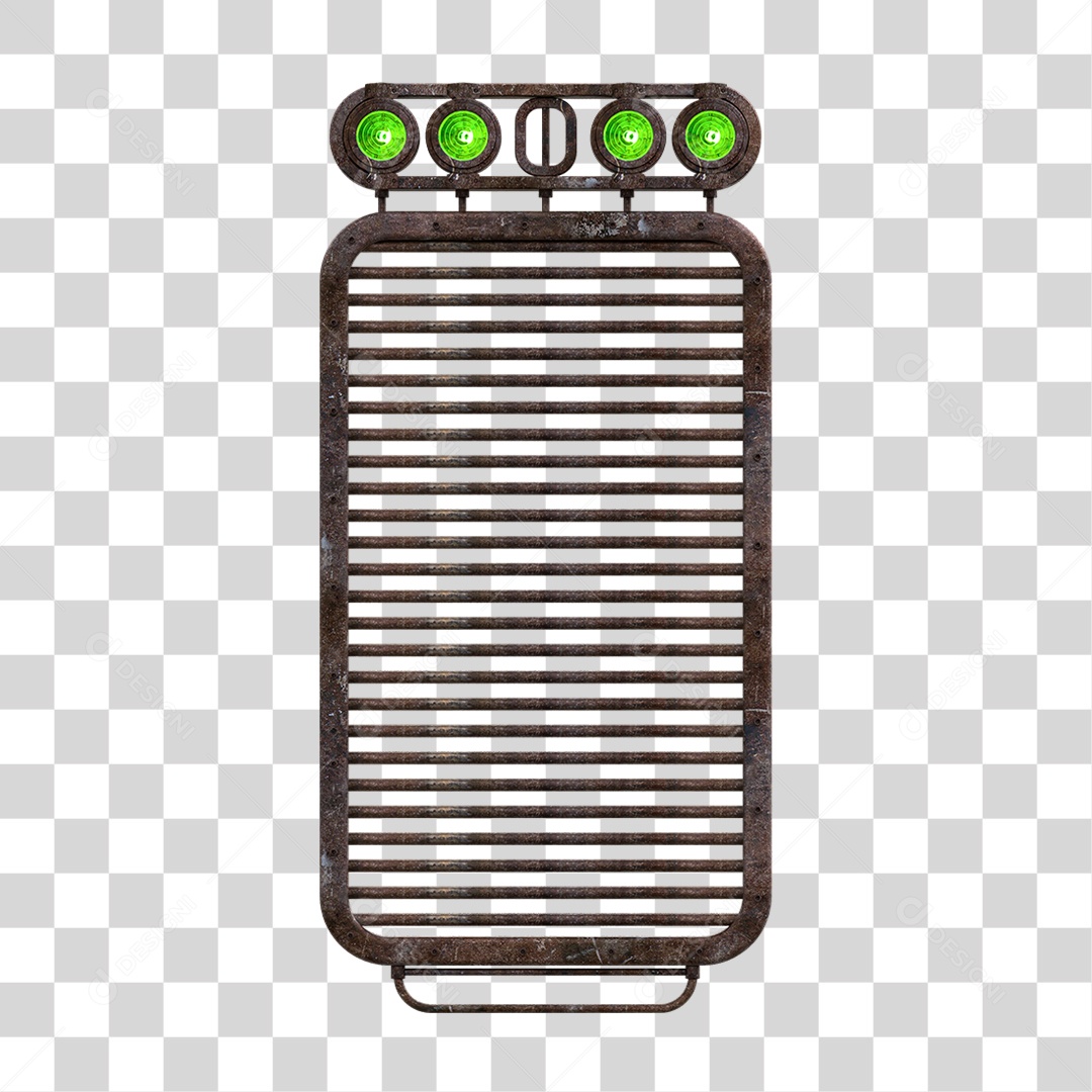 Painel de Metal com Led PNG Transparente