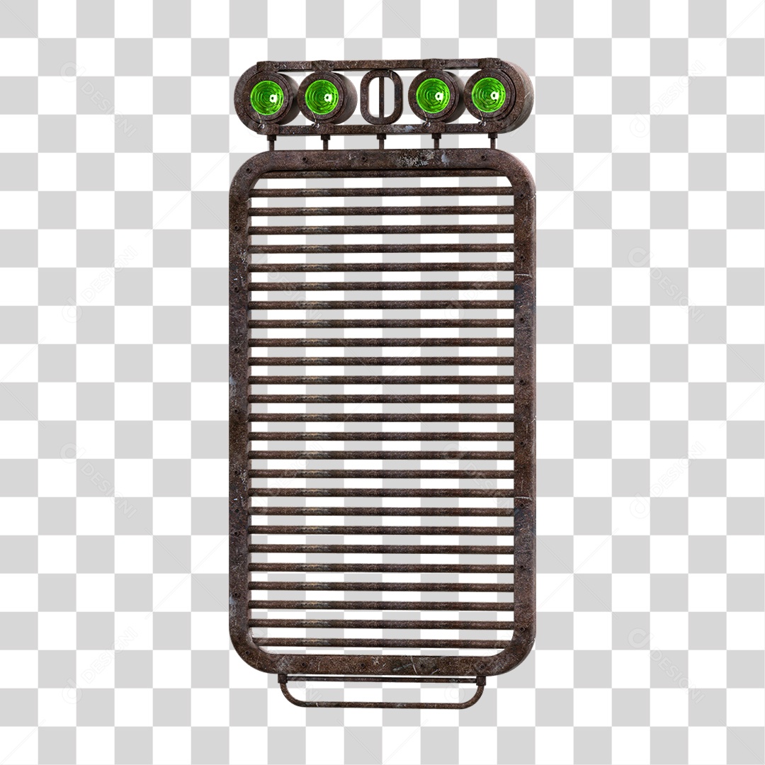 Painel de Metal com Led PNG Transparente