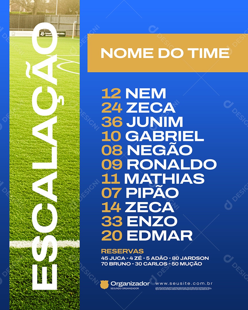 Feed Flyer Jogo De Futebol Amador Social Media PSD Editável