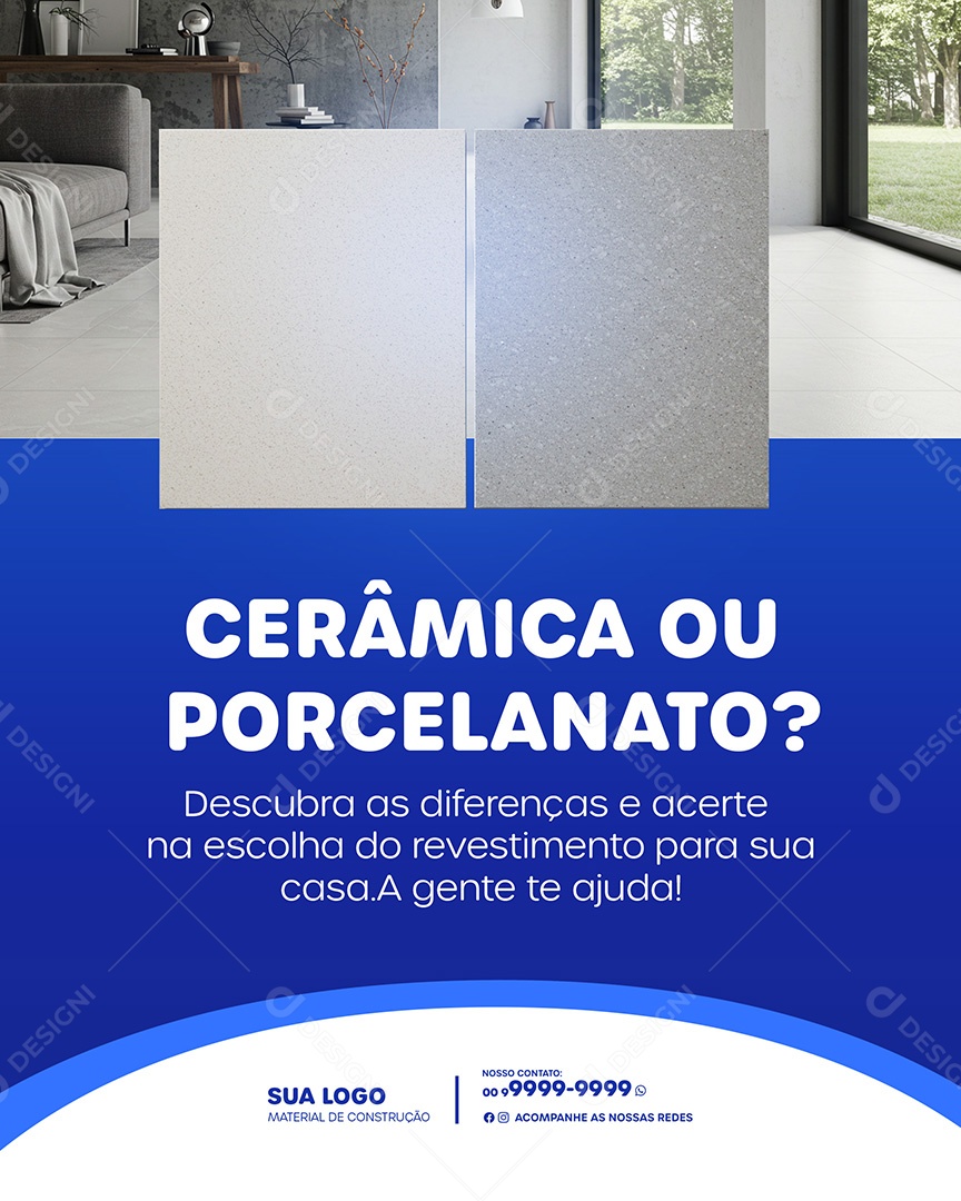 Loja de Material De Construção Social Media PSD Editável