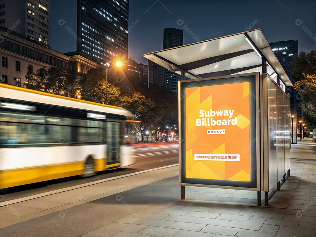 Mockup Ônibus PSD Editável