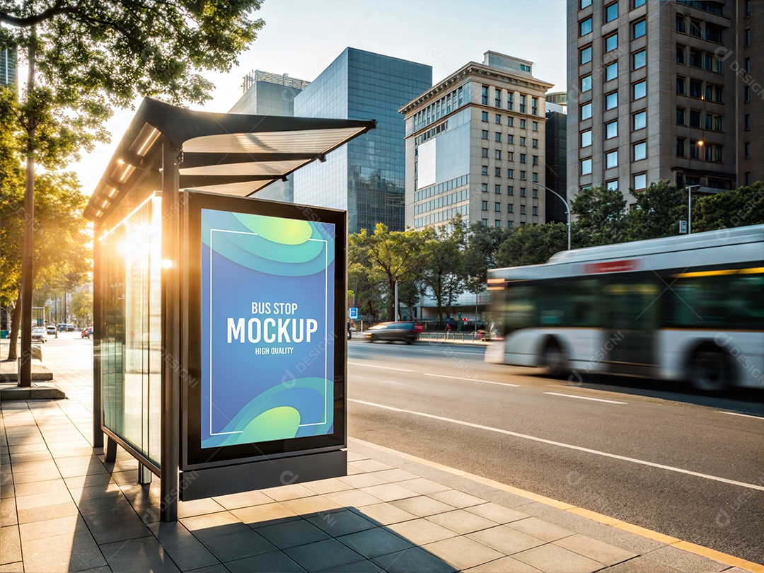 Mockup Ônibus PSD Editável