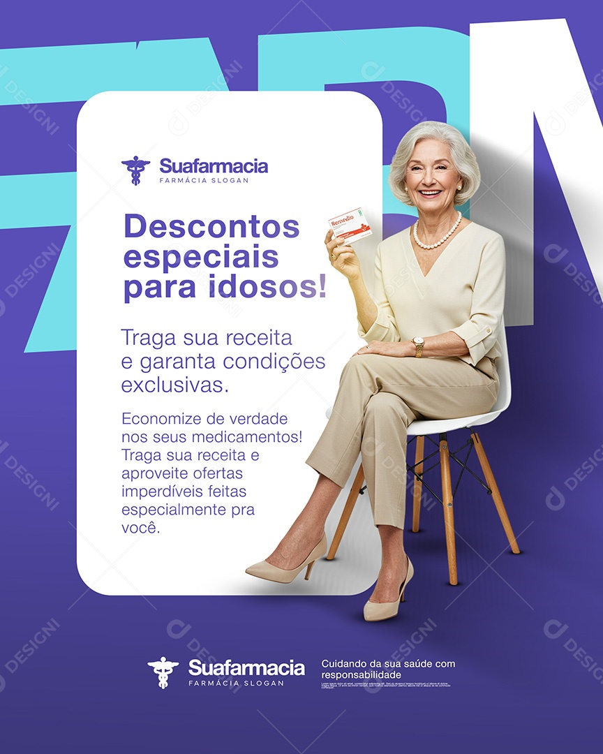 Farmacia Social Media PSD Editável