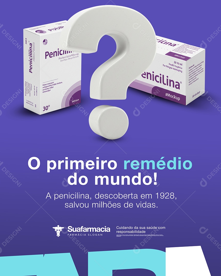 Farmacia Social Media PSD Editável
