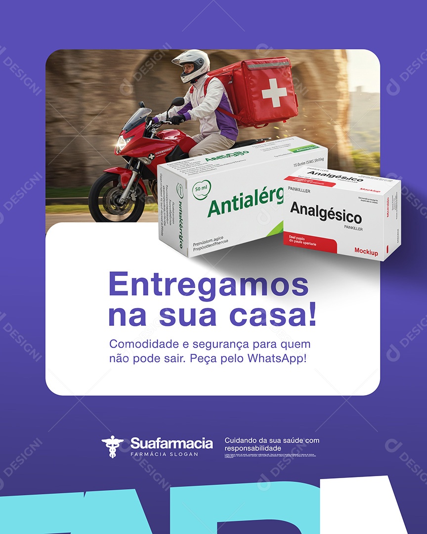 Farmacia Social Media PSD Editável