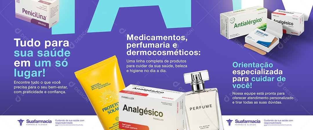 Farmacia Social Media PSD Editável