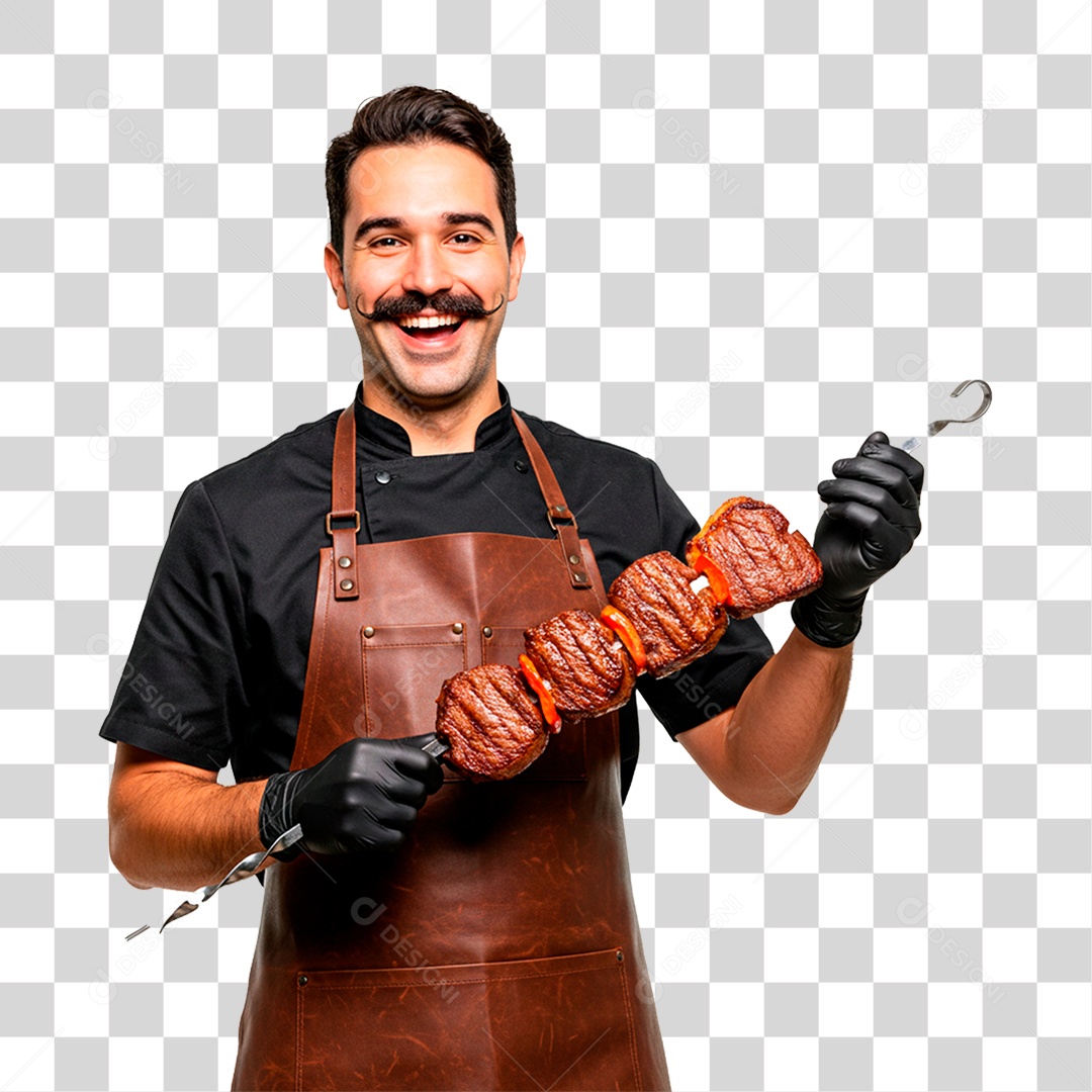 Churrasqueiro PNG Transparente