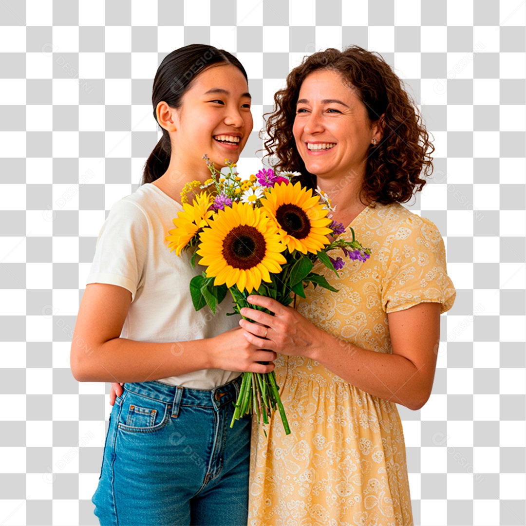 Mãe e Filha PNG Transparente