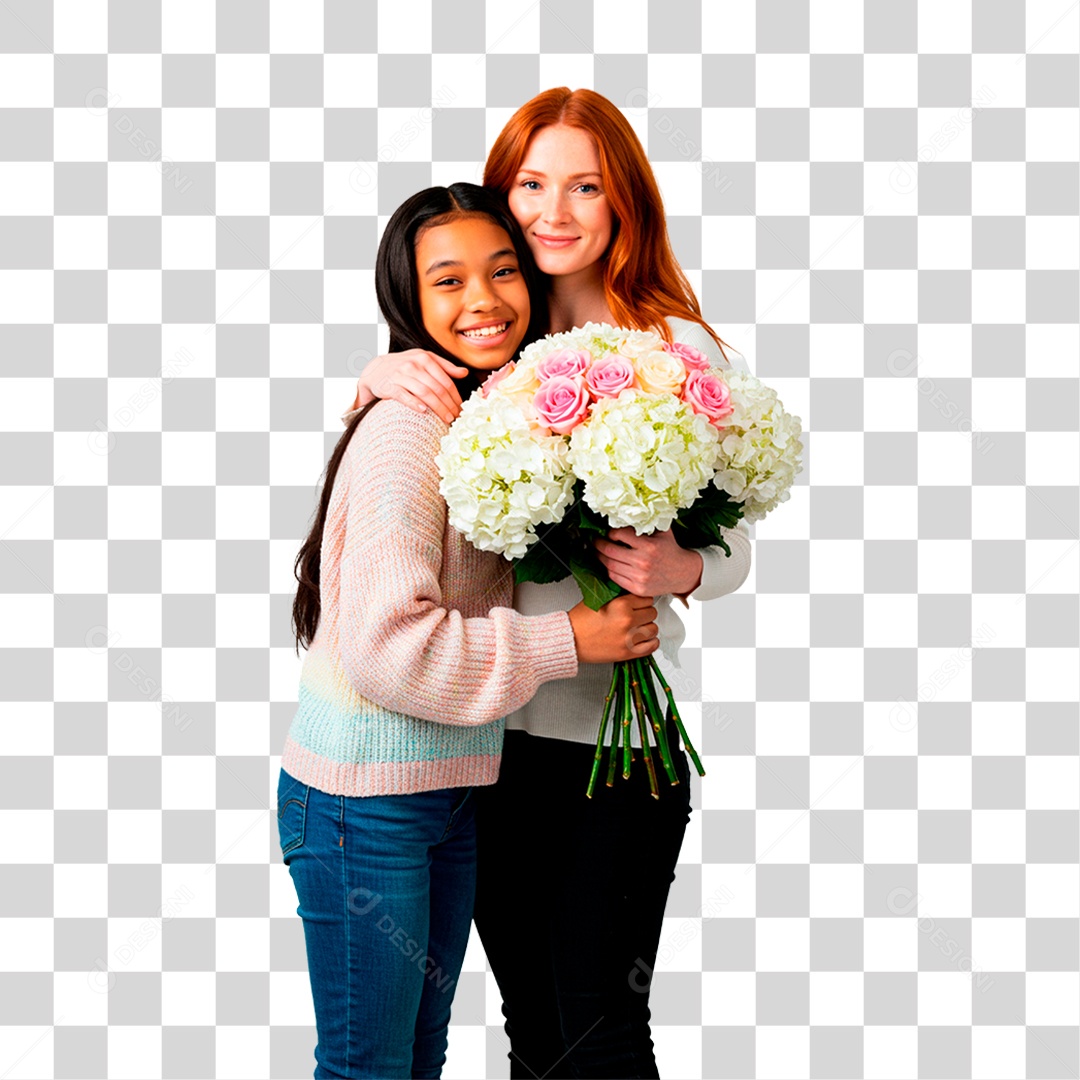 Mãe e Filha PNG Transparente