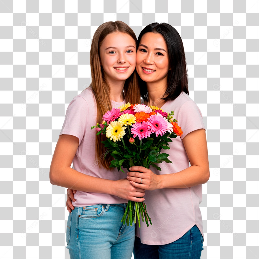 Mãe e Filha PNG Transparente