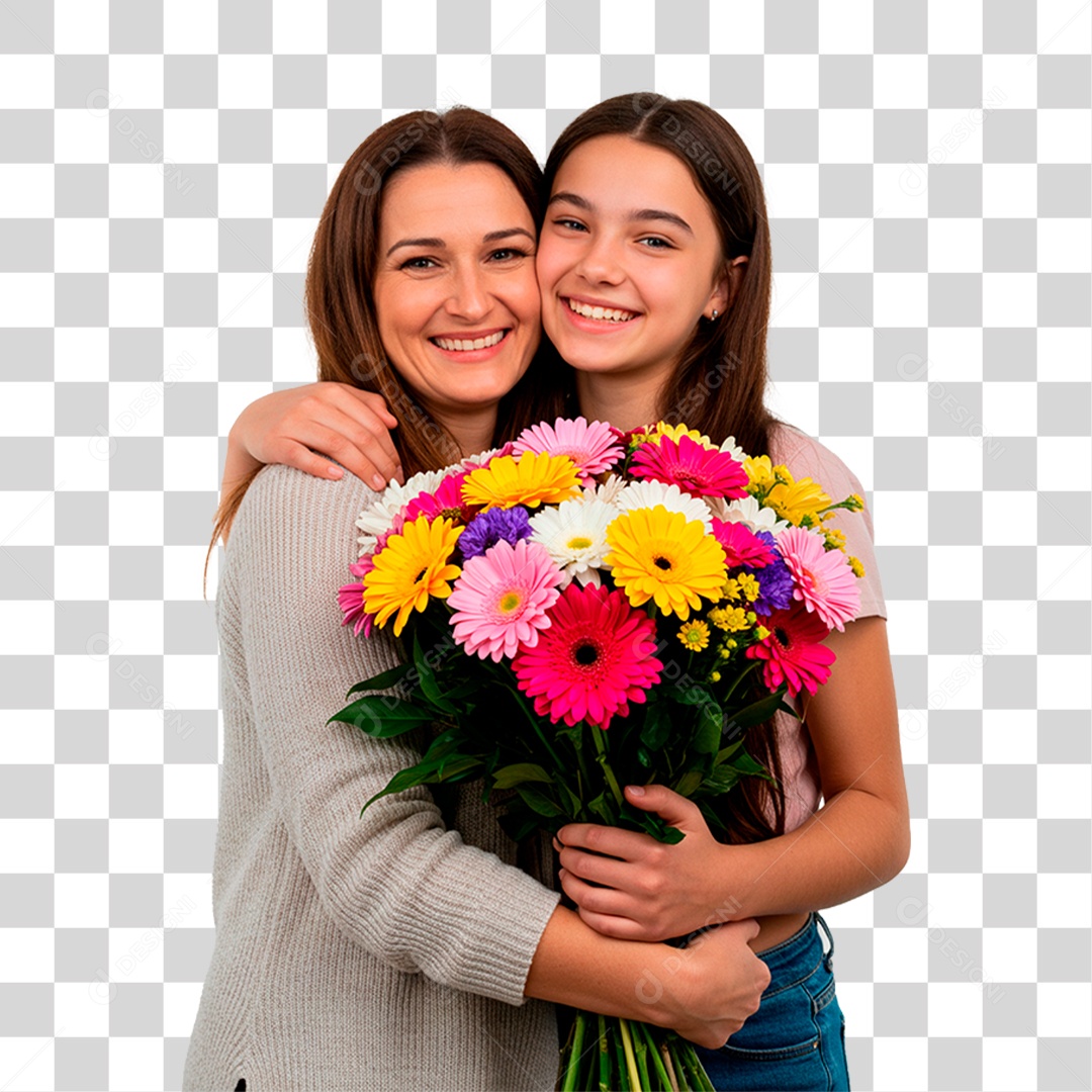 Mãe e Filha PNG Transparente