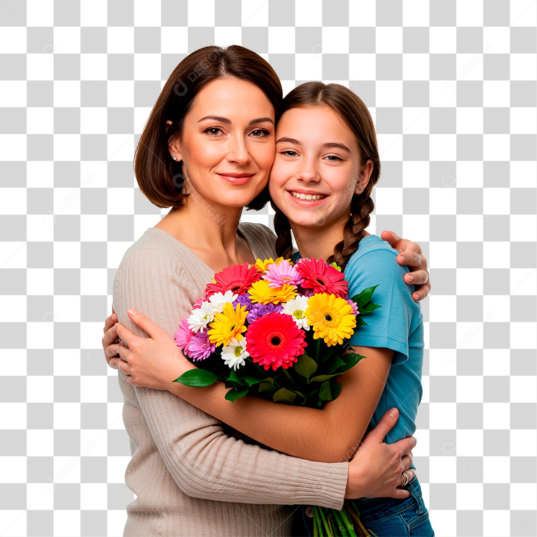 Mãe e Filha PNG Transparente