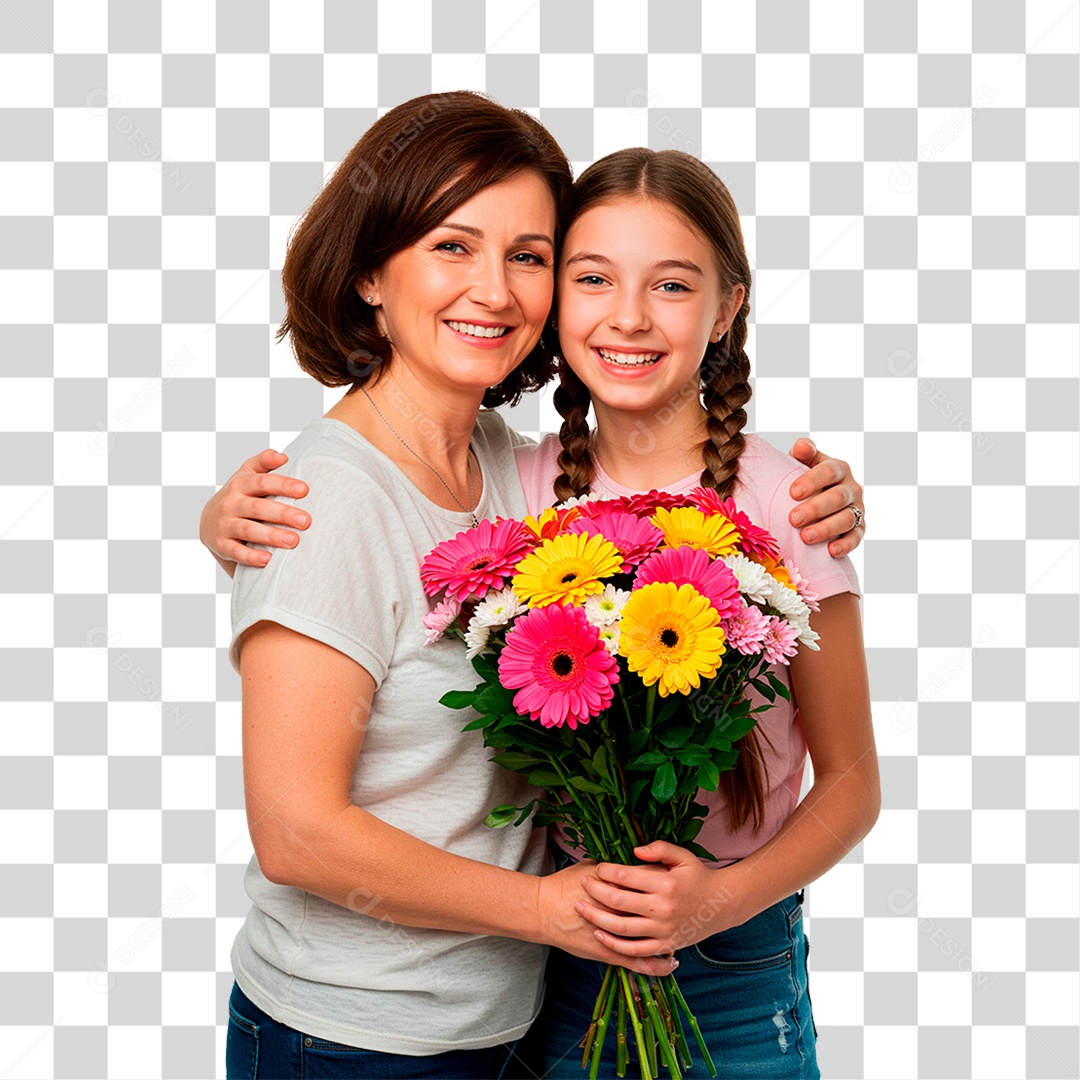 Mãe e Filha PNG Transparente