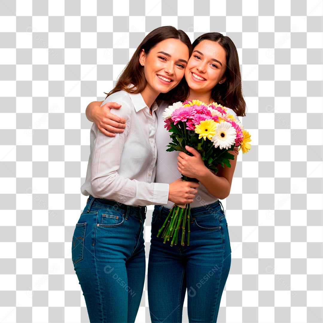 Mãe e Filha PNG Transparente