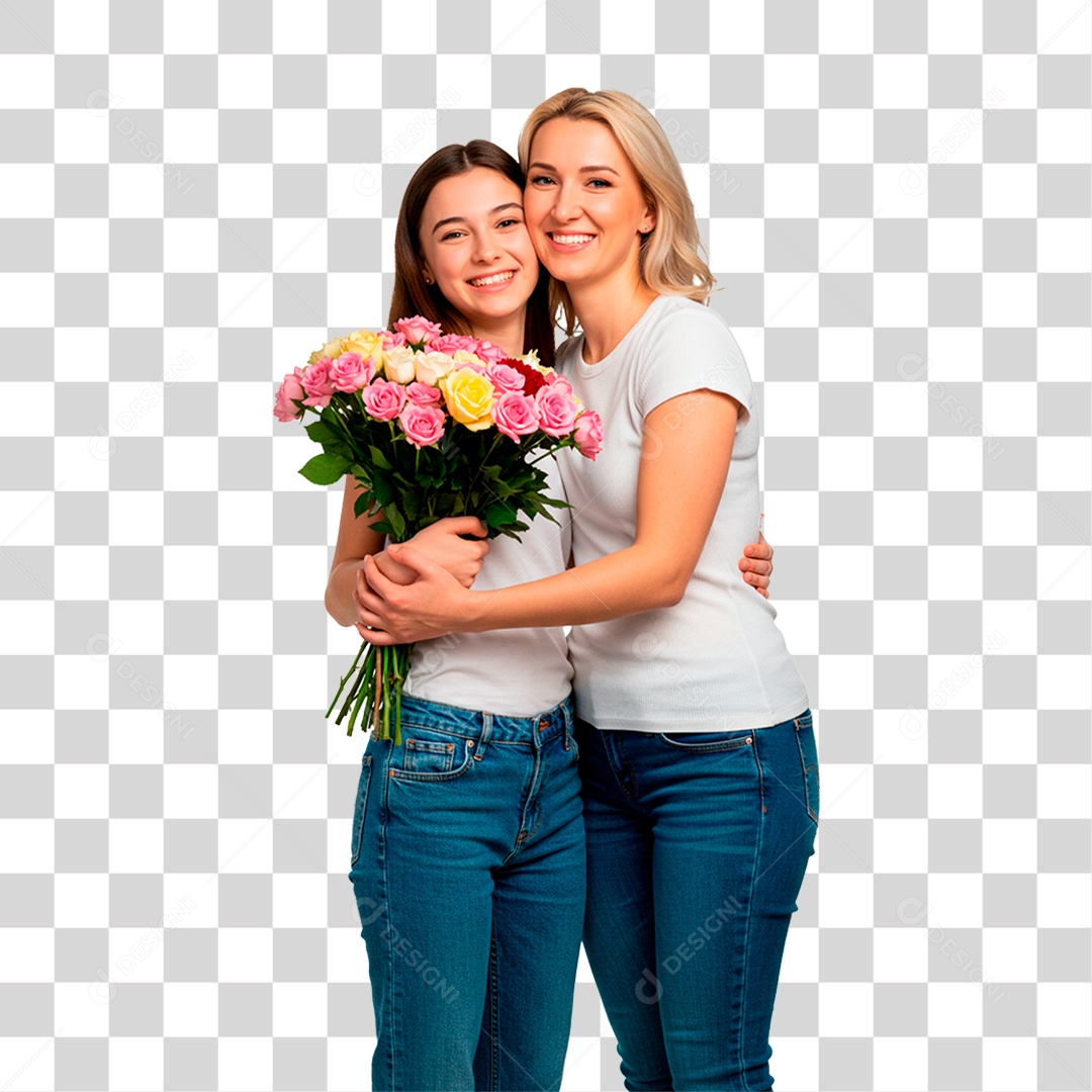 Mãe e Filha PNG Transparente