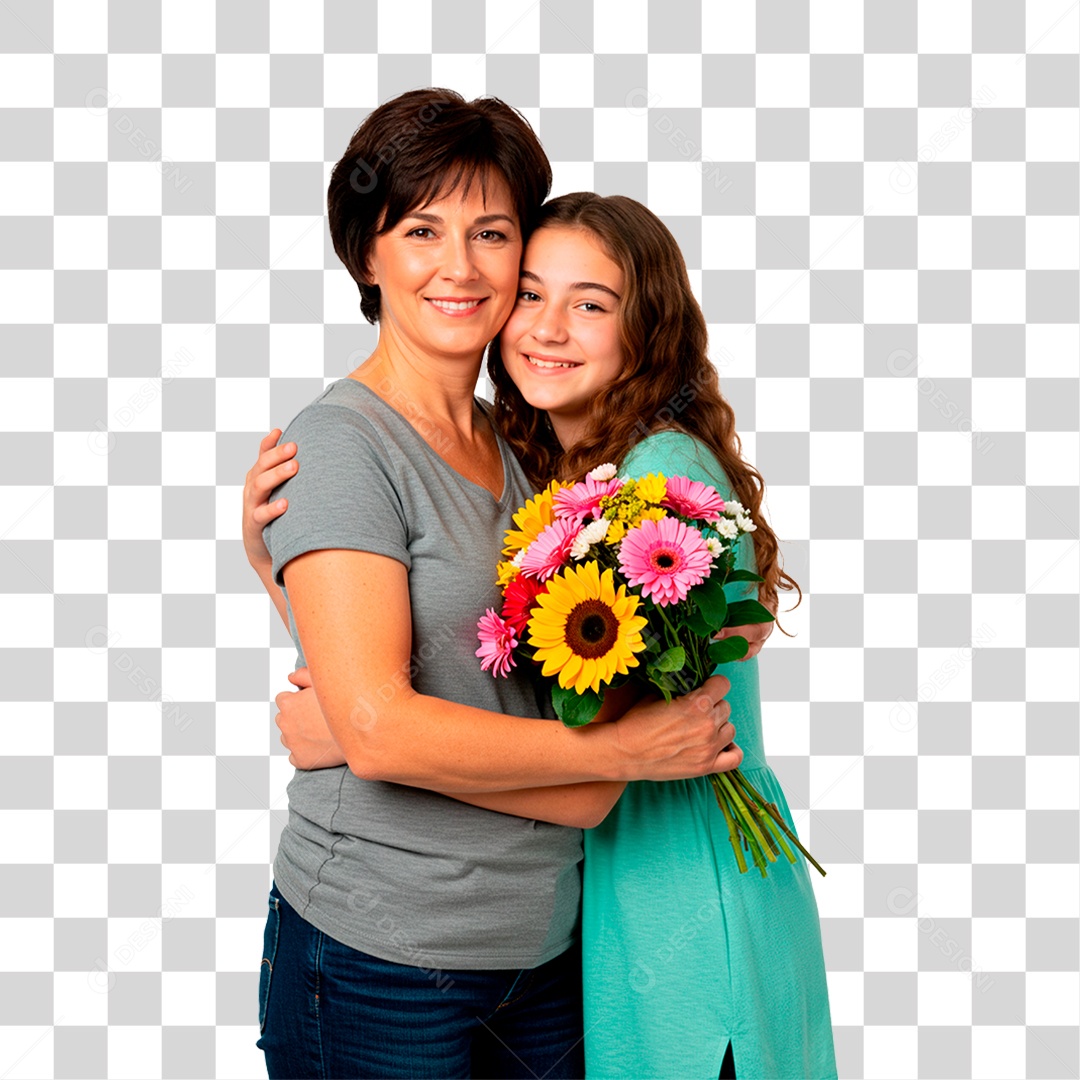 Mãe e Filha PNG Transparente