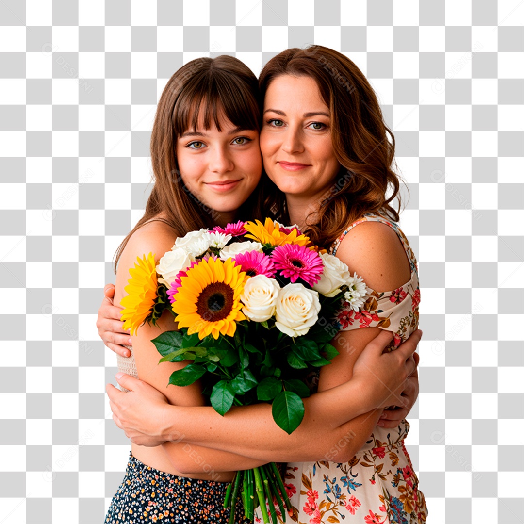 Mãe e Filha PNG Transparente