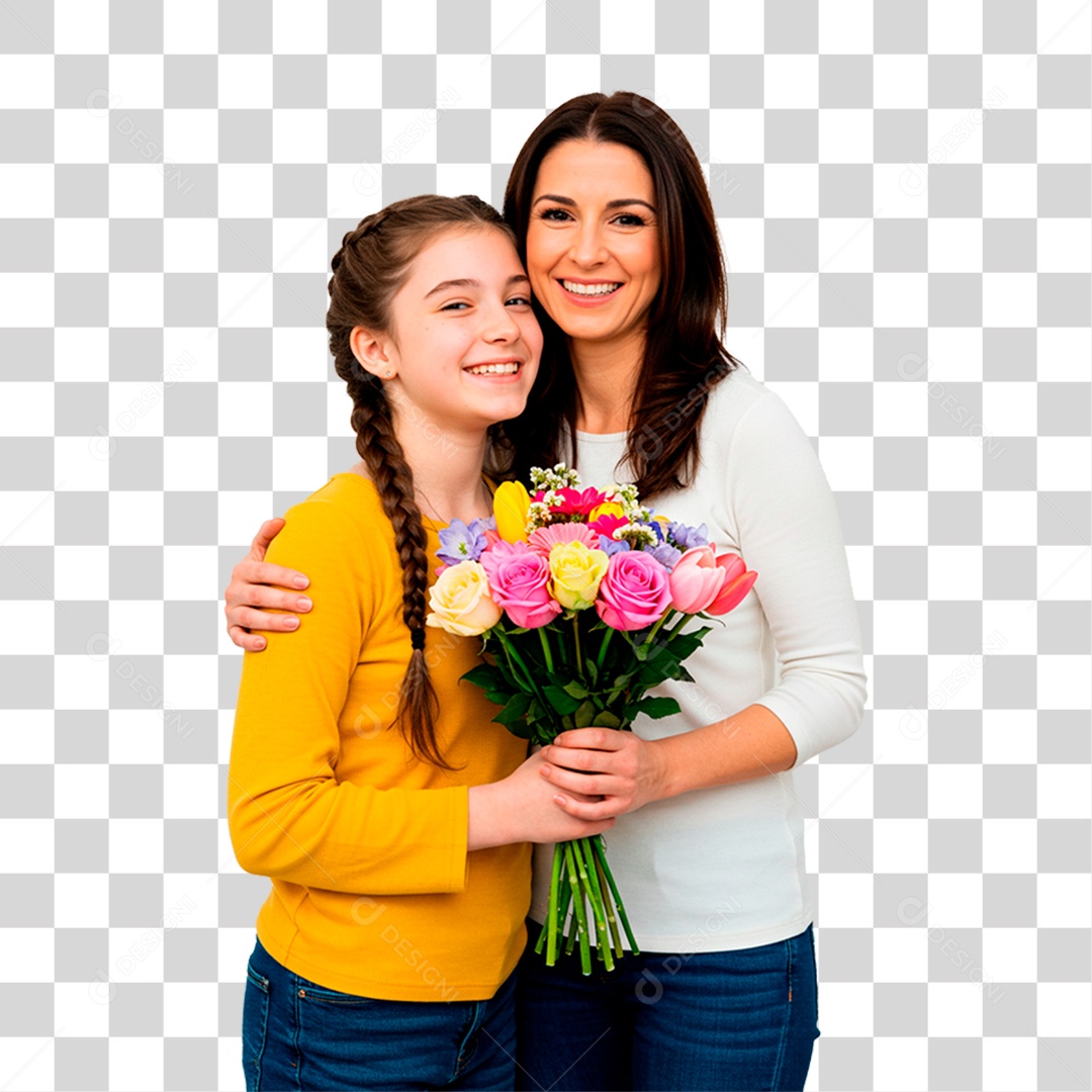 Mãe e Filha PNG Transparente