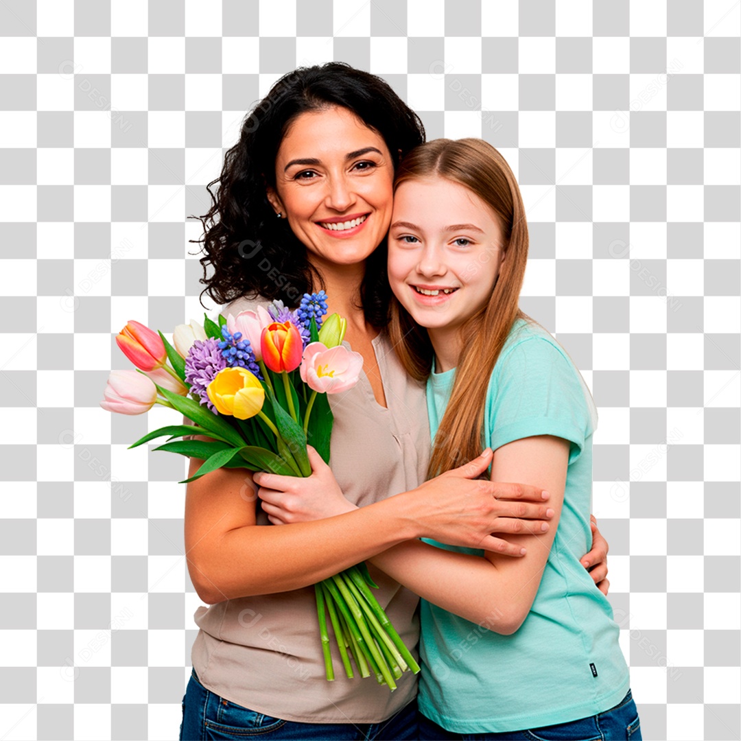 Mãe e Filha PNG Transparente