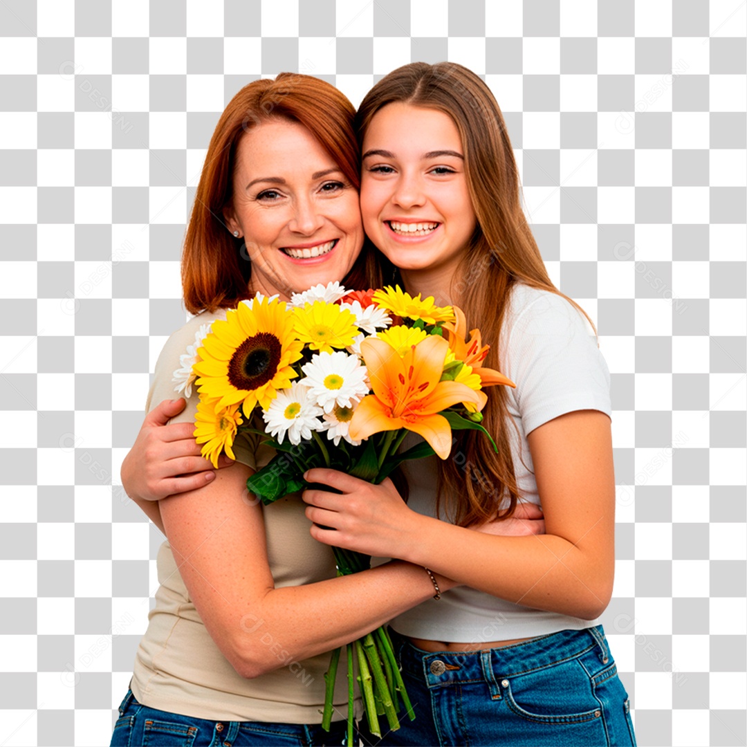 Mãe e Filha PNG Transparente