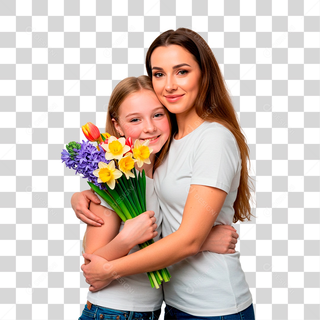 Mãe e Filha PNG Transparente