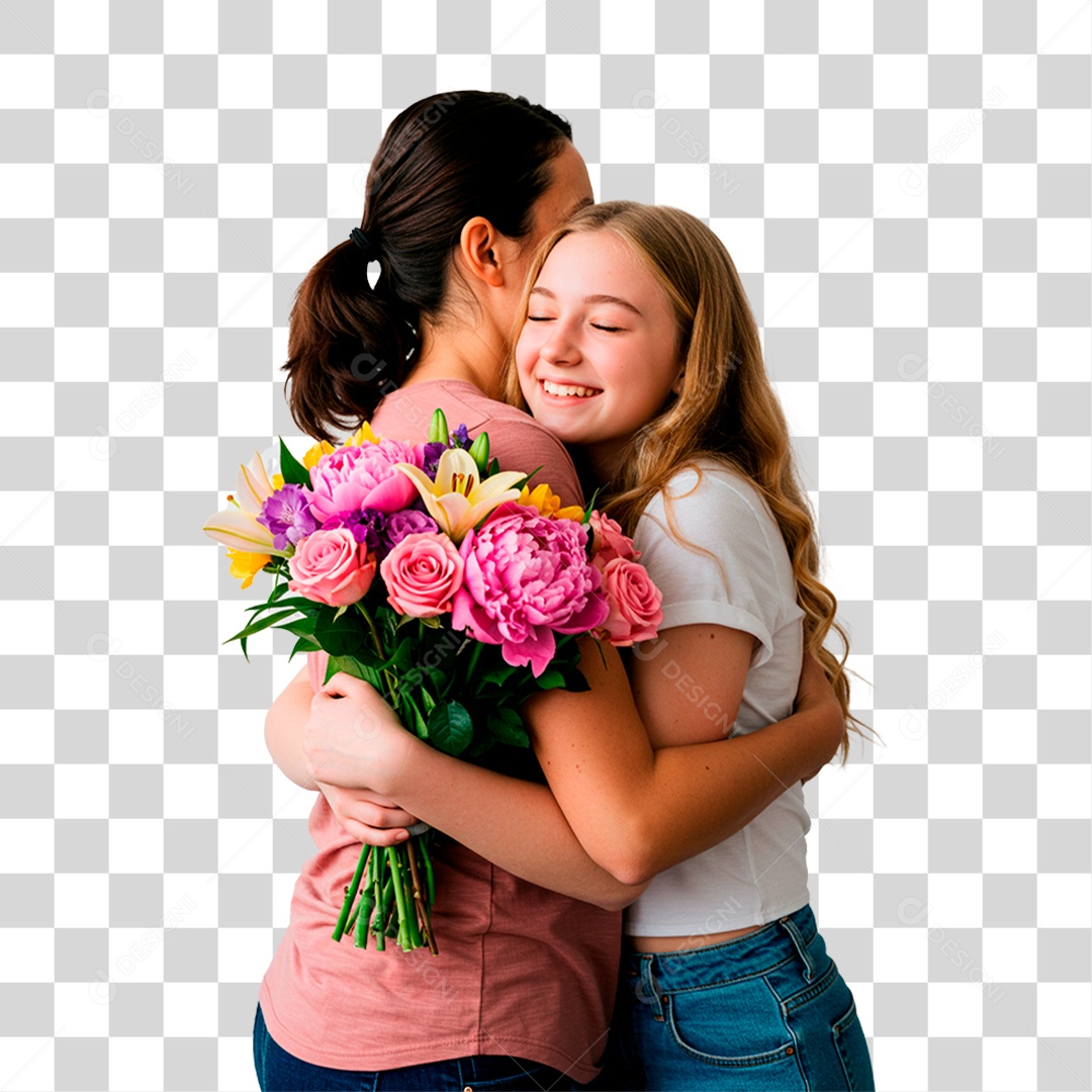 Mãe e Filha PNG Transparente